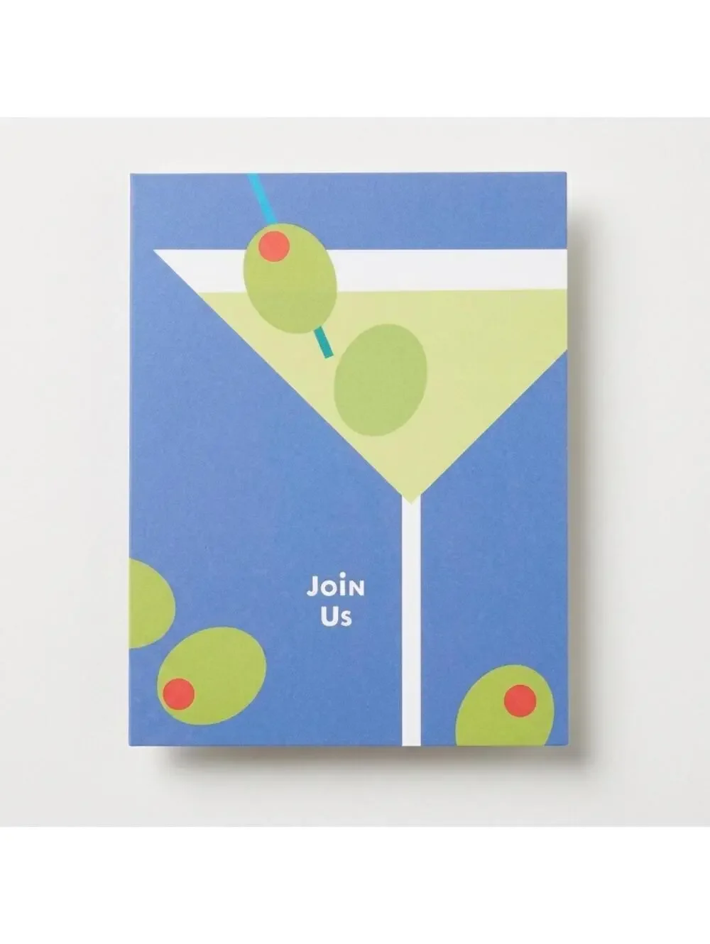 Hallmark Party Express Invitations with Envelopes - Martini Olive Design 8 pack